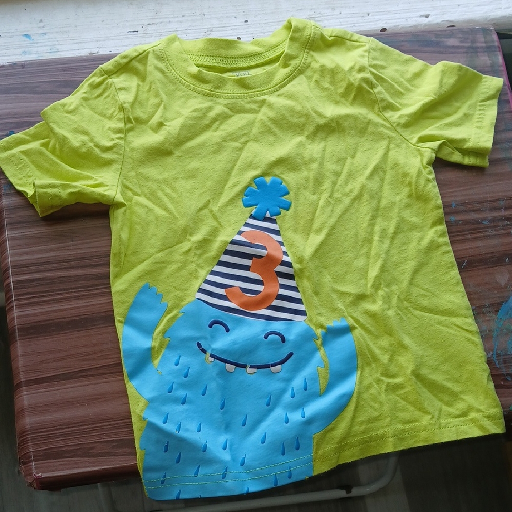 Carter's Lime Green Monster Tee